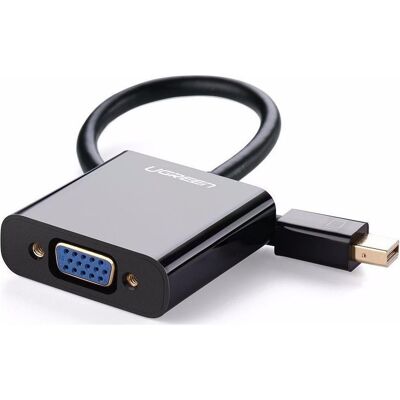 Ugreen Mini DP to VGA Converter MD113 10459 (VGA), Data + Video Adapter, Schwarz Ugreen Mini DP to VGA Converter MD113 10459 (VGA), Data + Video Adapter, Schwarz