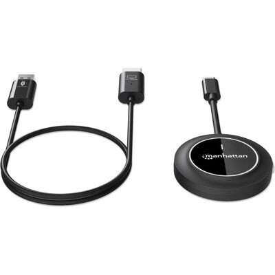 Manhattan 1080p Wireless HDMI-Display-Präsentationsset mit 4 USB-C-Sendemodulen, Switch Box Manhattan 1080p Wireless HDMI-Display-Präsentationsset mit 4 USB-C-Sendemodulen, Switch Box