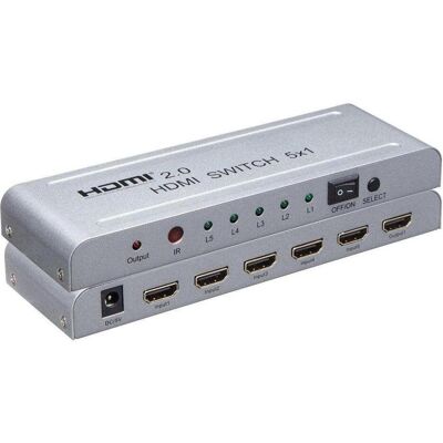 PremiumCord 4Kx2K HDMI Umschalter 5:1 PremiumCord 4Kx2K HDMI Umschalter 5:1