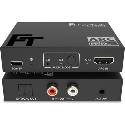 FeinTech AX130 HDMI ARC Audio Adapter (OPT Cinch AUX), Switch Box FeinTech AX130 HDMI ARC Audio Adapter (OPT Cinch AUX), Switch Box