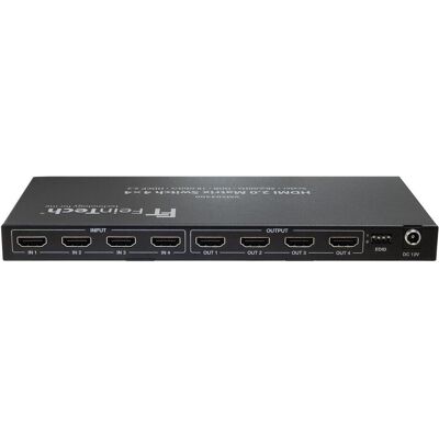 FeinTech VMS04400 HDMI 2.0 Matrix Switch 4x4 mit Scaler, Switch Box FeinTech VMS04400 HDMI 2.0 Matrix Switch 4x4 mit Scaler, Switch Box