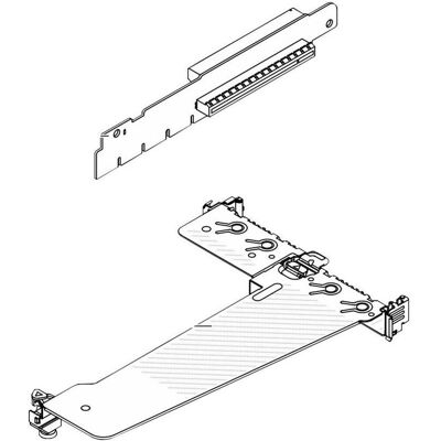 Lenovo ThinkSystem V3 1U x16/x16 PCIe G4 Riser1 - Serverzubehör Lenovo ThinkSystem V3 1U x16/x16 PCIe G4 Riser1 - Serverzubehör