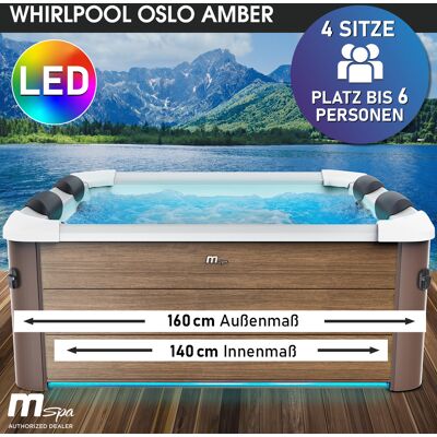 BRAST Mspa Whirlpool OSLO AMBER 6 Personen mit LED BRAST Mspa Whirlpool OSLO AMBER 6 Personen mit LED