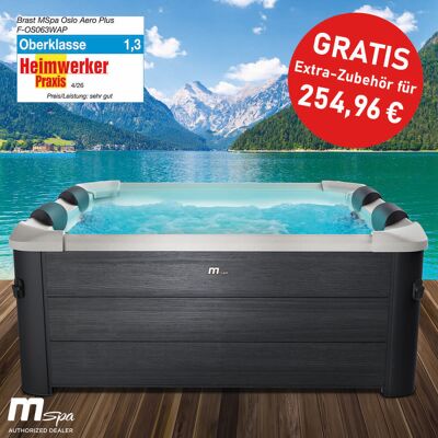 BRAST MSpa Whirlpool OSLO AERO PLUS Maxi Set 6 Personen mit LED BRAST MSpa Whirlpool OSLO AERO PLUS Maxi Set 6 Personen mit LED