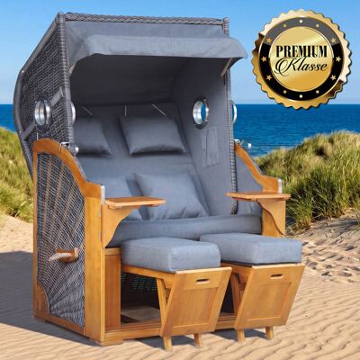 Brast Strandkorb OCEAN VIEW Prestige grau Brast Strandkorb OCEAN VIEW Prestige grau