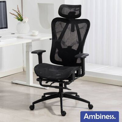 Ambiness Bürostuhl BackPro Mesh schwarz Ambiness Bürostuhl BackPro Mesh schwarz