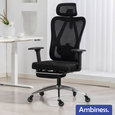 Ambiness Bürostuhl BackPro Polster chrome Ambiness Bürostuhl BackPro Polster chrome