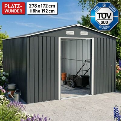 BRAST Metall Gerätehaus mit Satteldach 278x172x192 BRAST Metall Gerätehaus mit Satteldach 278x172x192