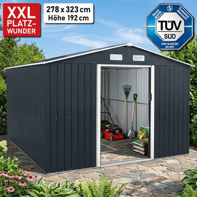 BRAST Metall Gerätehaus mit Satteldach 278x323x192 BRAST Metall Gerätehaus mit Satteldach 278x323x192