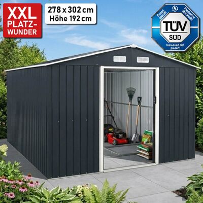 BRAST Metall Gerätehaus mit Satteldach 278x302x192 BRAST Metall Gerätehaus mit Satteldach 278x302x192