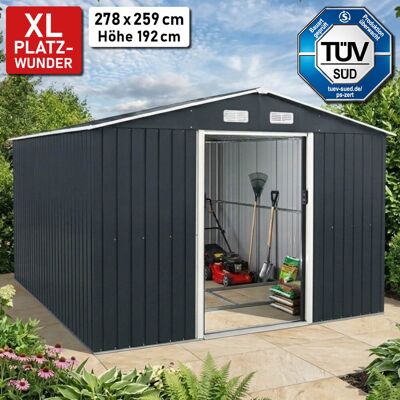 BRAST Metall Gerätehaus mit Satteldach 278x259x192 BRAST Metall Gerätehaus mit Satteldach 278x259x192