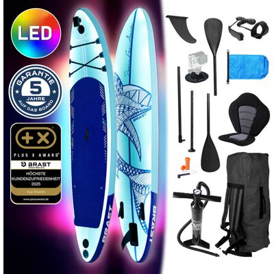 Brast SUP Board aufblasbar LED SHARK 320 blue Brast SUP Board aufblasbar LED SHARK 320 blue