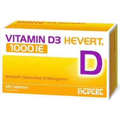 Vitamin D3 Hevert 1000 IU (200 pcs) Vitamin D3 Hevert 1000 IU (200 pcs)