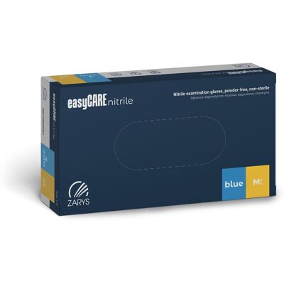ZARYS easyCARE puderfreie Nitril-Handschuhe BLUE – 100 Stück, M ZARYS easyCARE puderfreie Nitril-Handschuhe BLUE – 100 Stück, M
