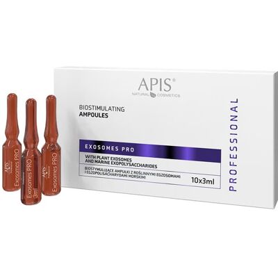 APIS EXOSOMES PRO Biostimulierende Ampullen mit pflanzlichen Exosomen 10x3ml APIS EXOSOMES PRO Biostimulierende Ampullen mit pflanzlichen Exosomen 10x3ml