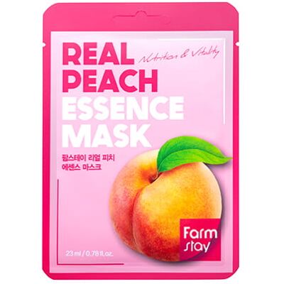 FARMSTAY koreanische Gesichtsmaske mit Pfirsich 23g / 1St. FARMSTAY koreanische Gesichtsmaske mit Pfirsich 23g / 1St.