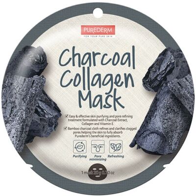 PUREDERM Reinigende und erfrischende Kollagenmaske mit TREE CARBON 18g PUREDERM Reinigende und erfrischende Kollagenmaske mit TREE CARBON 18g