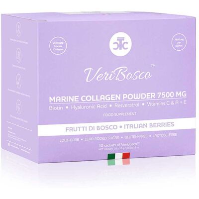 The Collagen Company VeriBosco Marine Collagen 7500 mg Waldfruchtgeschmack – 30 Beutel The Collagen Company VeriBosco Marine Collagen 7500 mg Waldfruchtgeschmack – 30 Beutel