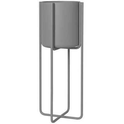 Blomus KENA Pflanzgefäß mit Gestell - Stahlgrau - 55 cm hoch Blomus KENA Pflanzgefäß mit Gestell - Stahlgrau - 55 cm hoch