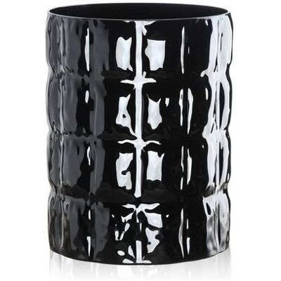 Kartell Matelassé Vase (schwarz glänzend) schwarz glänzend Kartell Matelassé Vase (schwarz glänzend) schwarz glänzend