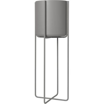 blomus Kena Pflanzgefäß mit Gestell H 80,5cm (Steel Gray) Steel Gray blomus Kena Pflanzgefäß mit Gestell H 80,5cm (Steel Gray) Steel Gray