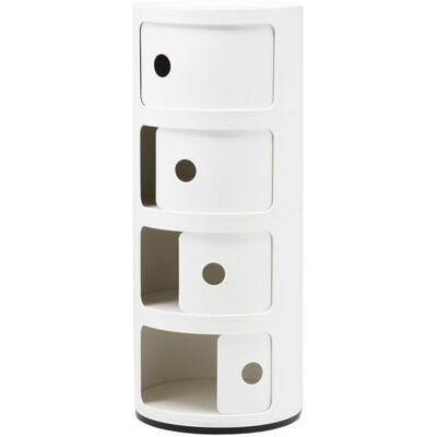 Kartell Componibili 4 Elemente Container (weiß) weiß Kartell Componibili 4 Elemente Container (weiß) weiß