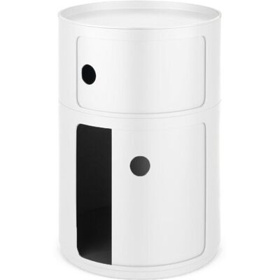 Kartell Componibili Weiße Aufbewahrungsbox - Moderner Modularer Stil Kartell Componibili Weiße Aufbewahrungsbox - Moderner Modularer Stil