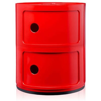 Kartell Componibili 2 Elemente Container (rot) rot Kartell Componibili 2 Elemente Container (rot) rot
