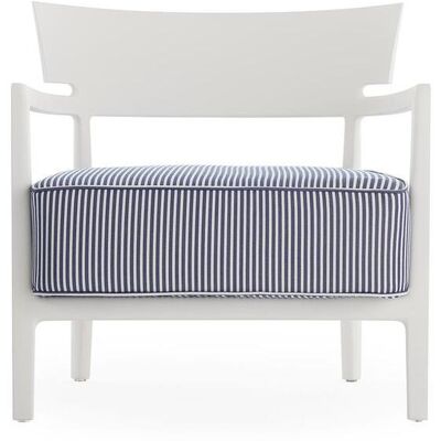 Kartell Cara Mat Outdoor Sessel (weiß / blau gestreift) weiß / blau gestreift Kartell Cara Mat Outdoor Sessel (weiß / blau gestreift) weiß / blau gestreift