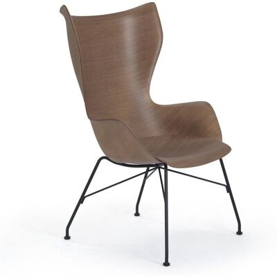 Kartell K/ Wood Sessel (schwarz lackiert / Eichenfurnier dunkel) schwarz lackiert / Eichenfurnier dunkel Kartell K/ Wood Sessel (schwarz lackiert / Eichenfurnier dunkel) schwarz lackiert / Eichenfurnier dunkel