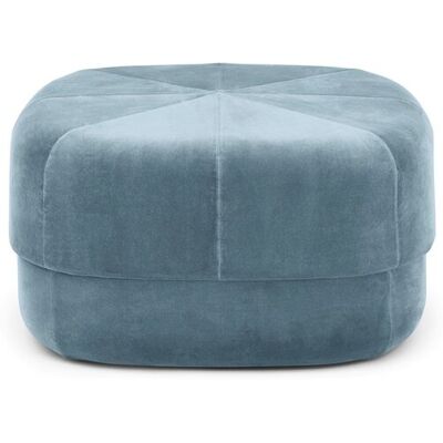 Normann Copenhagen - Modell Circus - Blau Velours Pouf - Designer Simon Legald Normann Copenhagen - Modell Circus - Blau Velours Pouf - Designer Simon Legald