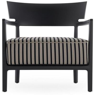 Kartell Cara Mat Outdoor Sessel (schwarz / taupe gestreift) schwarz / taupe gestreift Kartell Cara Mat Outdoor Sessel (schwarz / taupe gestreift) schwarz / taupe gestreift