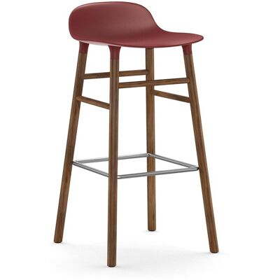 Normann Copenhagen Barhocker (rot, Walnuss, Kunststoff, H 75cm) rot Walnuss Kunststoff H 75cm Normann Copenhagen Barhocker (rot, Walnuss, Kunststoff, H 75cm) rot Walnuss Kunststoff H 75cm