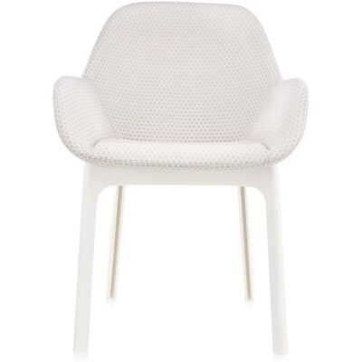 Kartell Clap Sessel (weiß / Stoff Melange beige) weiß / Stoff Melange beige Kartell Clap Sessel (weiß / Stoff Melange beige) weiß / Stoff Melange beige