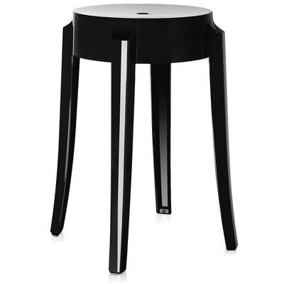 Kartell Charles Ghost Hocker (schwarz glänzend) schwarz glänzend Kartell Charles Ghost Hocker (schwarz glänzend) schwarz glänzend