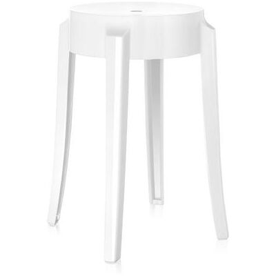 Kartell Charles Ghost Hocker (weiß glänzend) weiß glänzend Kartell Charles Ghost Hocker (weiß glänzend) weiß glänzend