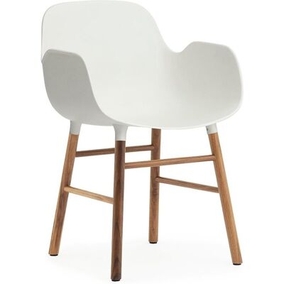 Normann Copenhagen Armlehnstuhl (weiß, Walnuss, Holz, Kunststoff) weiß Walnuss Holz Kunststoff Normann Copenhagen Armlehnstuhl (weiß, Walnuss, Holz, Kunststoff) weiß Walnuss Holz Kunststoff