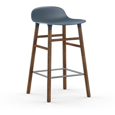 Normann Copenhagen Barhocker (blau, Walnuss, Kunststoff, H 65cm) blau Walnuss Kunststoff H 65cm Normann Copenhagen Barhocker (blau, Walnuss, Kunststoff, H 65cm) blau Walnuss Kunststoff H 65cm