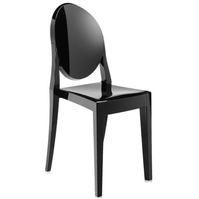 Kartell Victoria Ghost Stuhl (schwarz glänzend) schwarz glänzend Kartell Victoria Ghost Stuhl (schwarz glänzend) schwarz glänzend