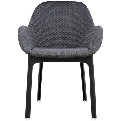 Kartell Clap Sessel (schwarz / Stoff Melange graphitgrau) schwarz / Stoff Melange graphitgrau Kartell Clap Sessel (schwarz / Stoff Melange graphitgrau) schwarz / Stoff Melange graphitgrau