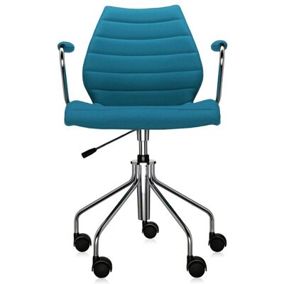 Kartell Maui Soft Bürostuhl (Trevira Petrol) Trevira Petrol Kartell Maui Soft Bürostuhl (Trevira Petrol) Trevira Petrol