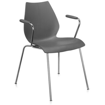 Kartell Maui Stuhl mit Armlehne (anthrazit) anthrazit Kartell Maui Stuhl mit Armlehne (anthrazit) anthrazit
