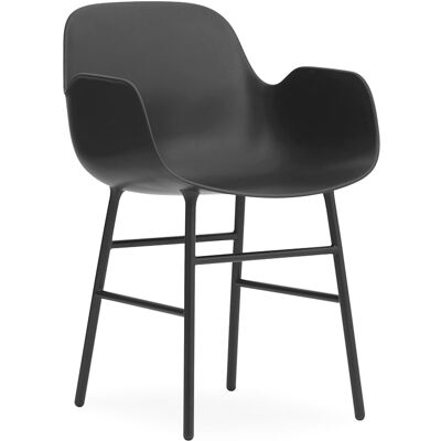 Normann Copenhagen Armlehnstuhl (schwarz, schwarz, Metall, Kunststoff) schwarz schwarz Metall Kunststoff Normann Copenhagen Armlehnstuhl (schwarz, schwarz, Metall, Kunststoff) schwarz schwarz Metall Kunststoff