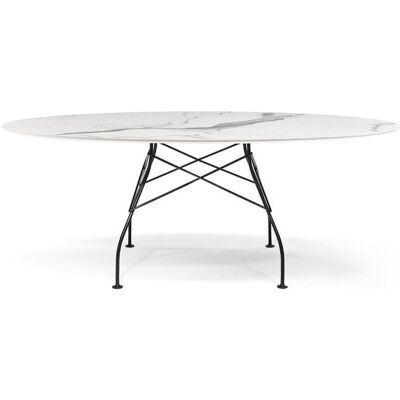 Kartell Glossy Marble Esstisch (schwarz lackiert / Marmoroptik weiß) schwarz lackiert / Marmoroptik weiß Kartell Glossy Marble Esstisch (schwarz lackiert / Marmoroptik weiß) schwarz lackiert / Marmoroptik weiß