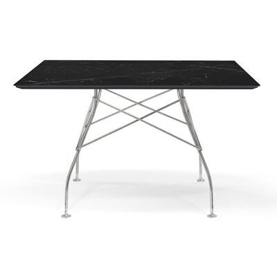Kartell Glossy Marble Tisch quadratisch (verchromt / Marmoroptik schwarz) verchromt / Marmoroptik schwarz Kartell Glossy Marble Tisch quadratisch (verchromt / Marmoroptik schwarz) verchromt / Marmoroptik schwarz
