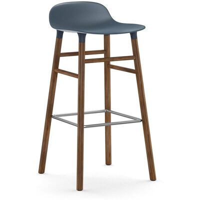 Normann Copenhagen Barhocker (blau, Walnuss, Kunststoff, H 75cm) blau Walnuss Kunststoff H 75cm Normann Copenhagen Barhocker (blau, Walnuss, Kunststoff, H 75cm) blau Walnuss Kunststoff H 75cm