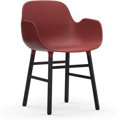 Normann Copenhagen Armlehnstuhl (rot, schwarz, Holz, Kunststoff) rot schwarz Holz Kunststoff Normann Copenhagen Armlehnstuhl (rot, schwarz, Holz, Kunststoff) rot schwarz Holz Kunststoff