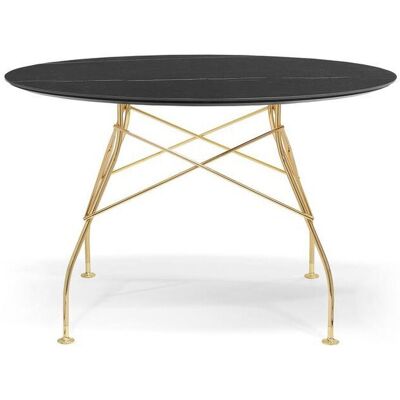 Kartell Glossy Marble Tisch rund (gold / Marmoroptik schwarz) gold / Marmoroptik schwarz Kartell Glossy Marble Tisch rund (gold / Marmoroptik schwarz) gold / Marmoroptik schwarz