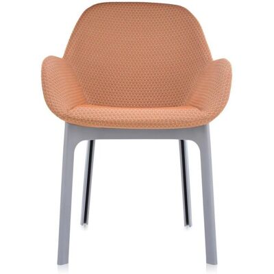 Kartell Clap Sessel (grau / Stoff Melange orange) grau / Stoff Melange orange Kartell Clap Sessel (grau / Stoff Melange orange) grau / Stoff Melange orange