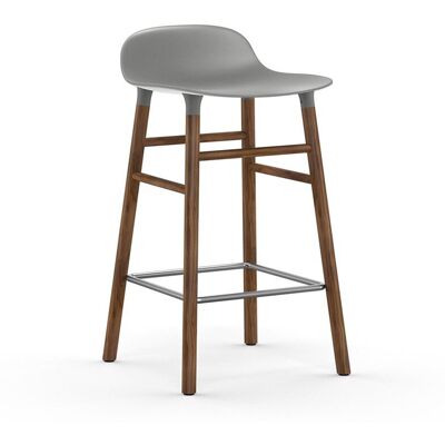 Normann Copenhagen Barhocker (grau, Walnuss, Kunststoff, H 65cm) grau Walnuss Kunststoff H 65cm Normann Copenhagen Barhocker (grau, Walnuss, Kunststoff, H 65cm) grau Walnuss Kunststoff H 65cm